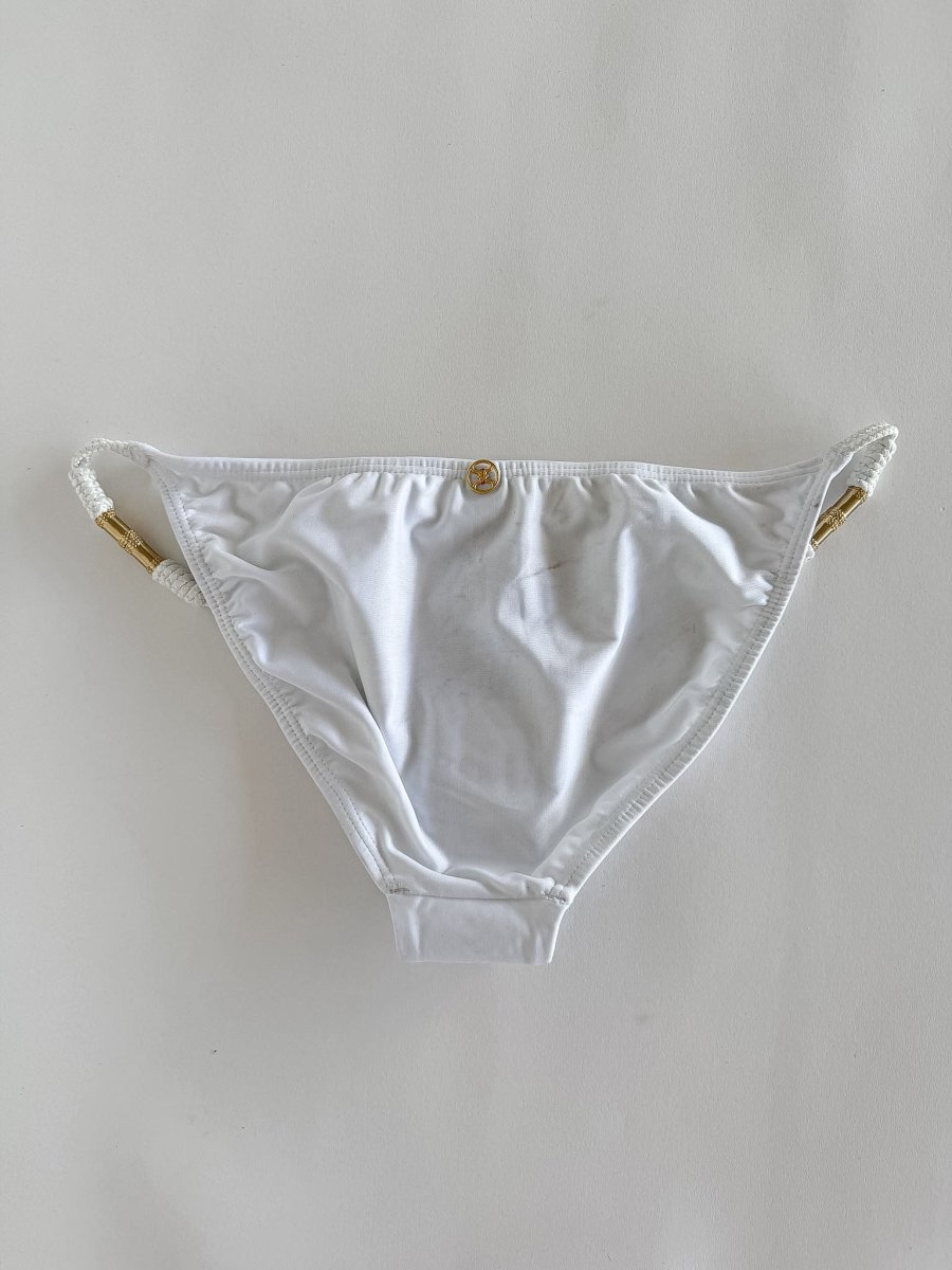 Vix Paula Hermanny White String Bikini Bottom - Imagen 3