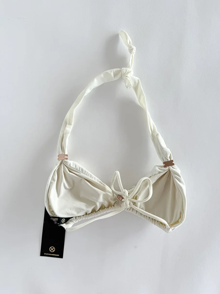 Vix Paula Hermanny Milk White Bikini Top DAMAGED - Imagen 5
