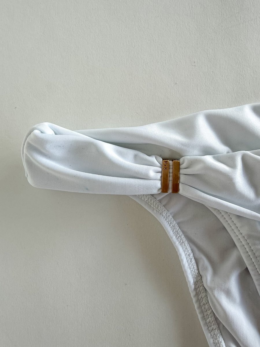 Vix Paula Hermanny Bia Tube Bottom White Bikini Bottom - Imagen 3
