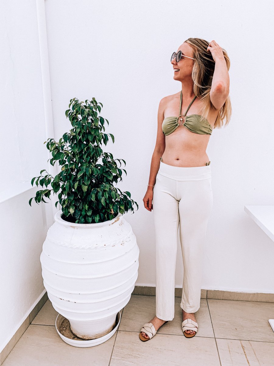 Pain De Sucre Ecru Soft Touch Stretch Waist Trousers in Brody