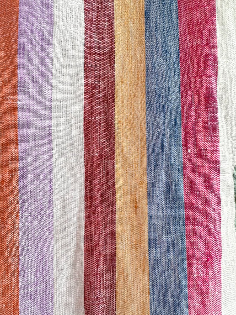 Drake's Linen Pastel Striped Shirt - Imagen 7