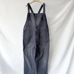 Nigel Cabourn Lybro Cotton Canvas Dungarees In Navy