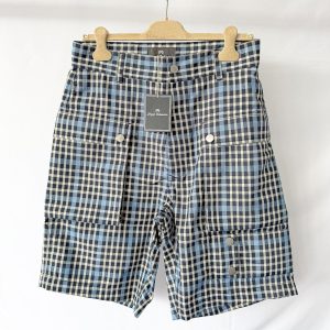 Nigel Cabourn Blue Check P-4 Shorts