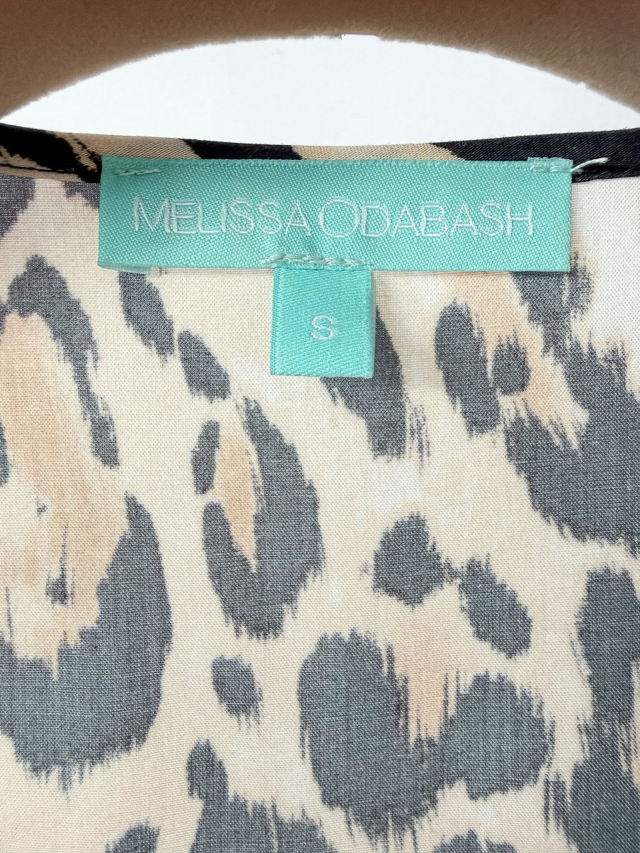 Melissa Odabash Brianna Leopard Print Kaftan Beach Cover-Up Open Robe - Imagen 6