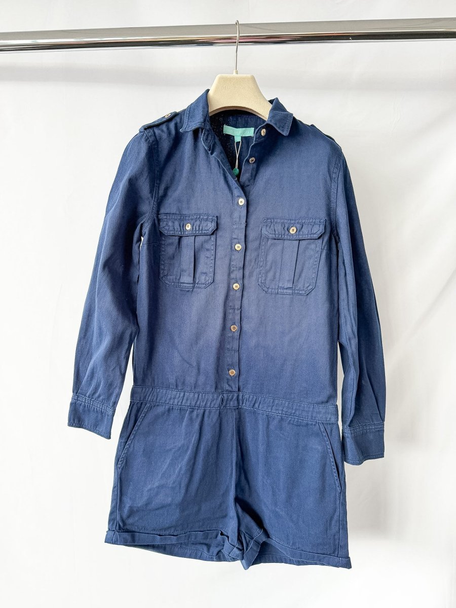 Melissa Odabash Honour Navy Blue Western Playsuit - Imagen 3