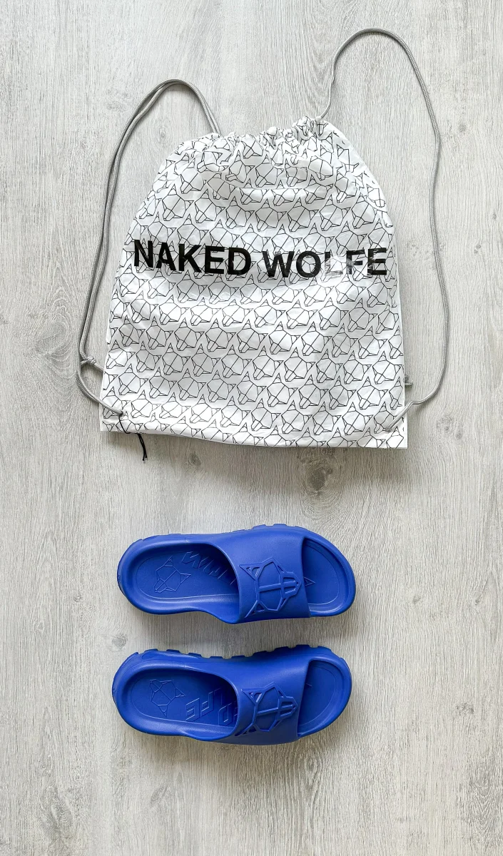 NAKED WOLFE Cobalt Blue Tommy Waterproof Sandals Slide - Imagen 2