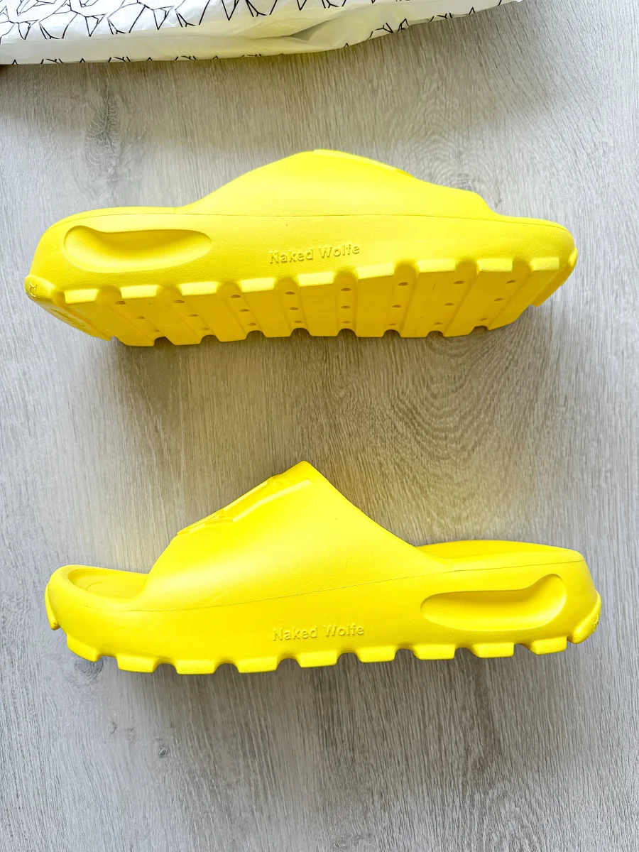 NAKED WOLFE Yellow Tommy Waterproof Sandals Slide - Imagen 5