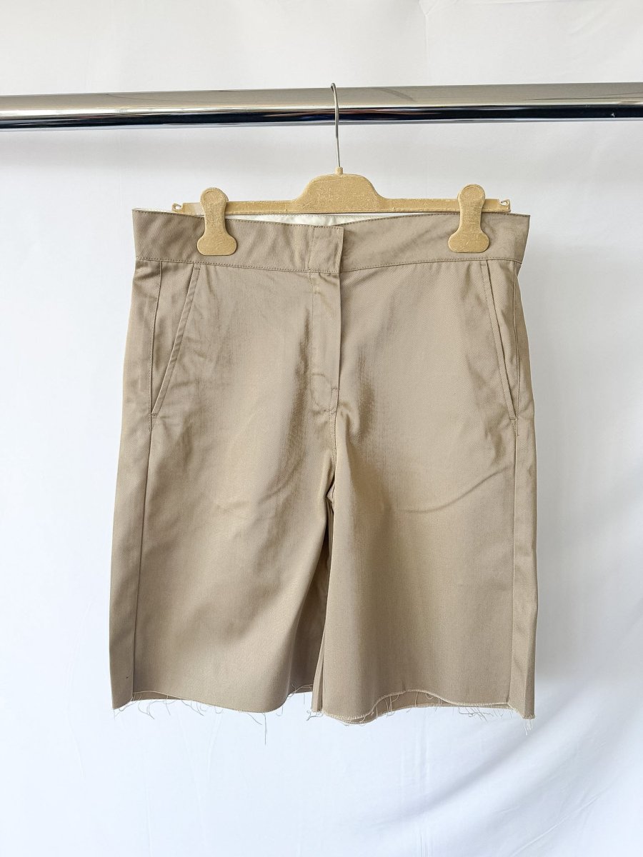 Palm Angels Beige Chino Cut Off Shorts