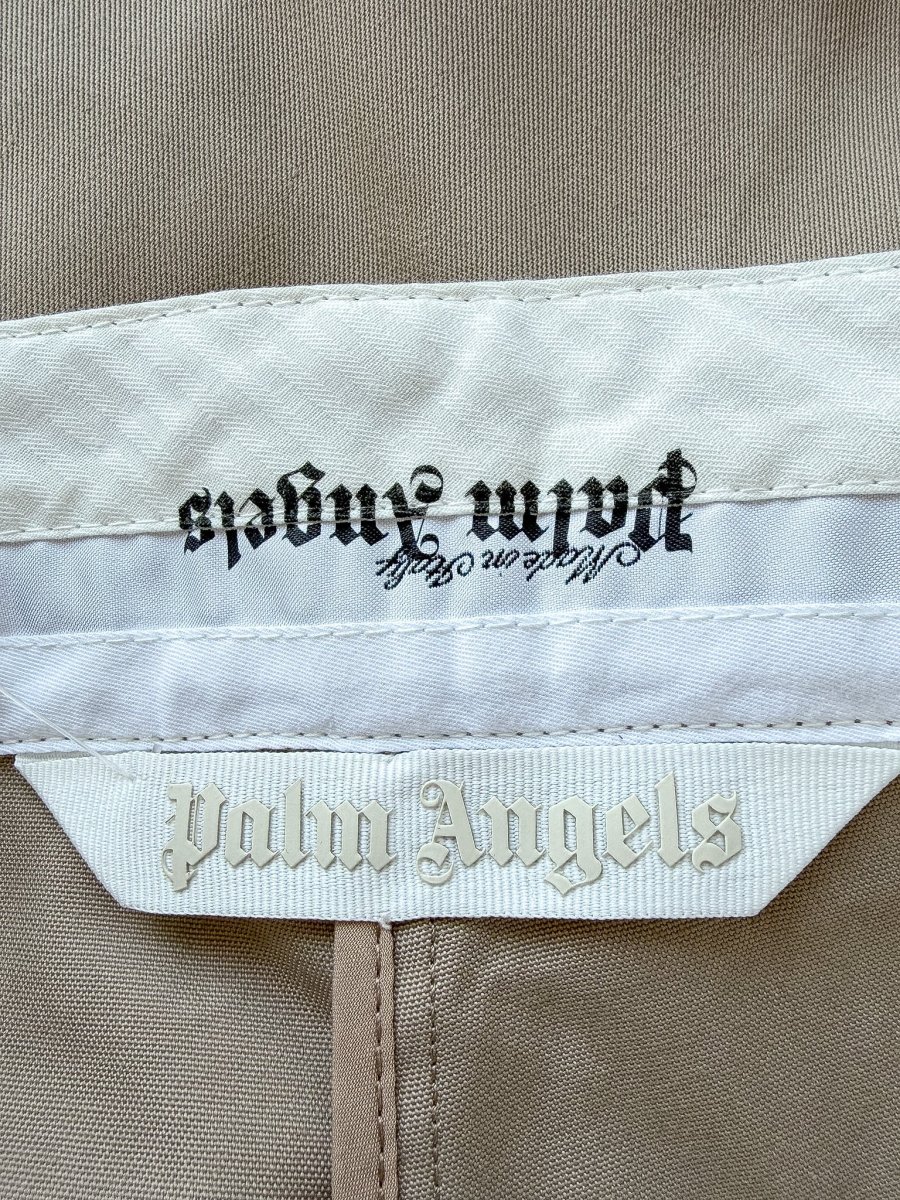 Palm Angels Beige Chino Cut Off Shorts - Imagen 7