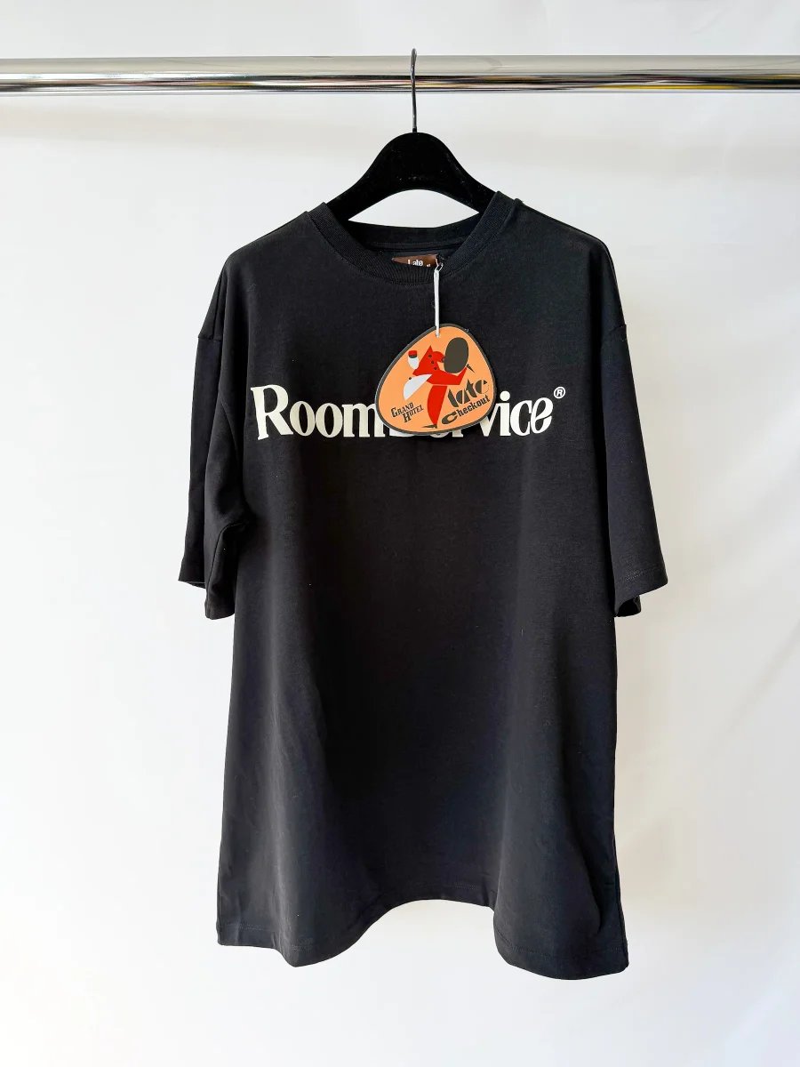 Late Checkout Black Room Service Tee Shirt - Imagen 5