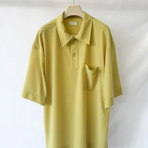 Dries Van Noten Hele Pistachio Green Oversized Polo Shirt