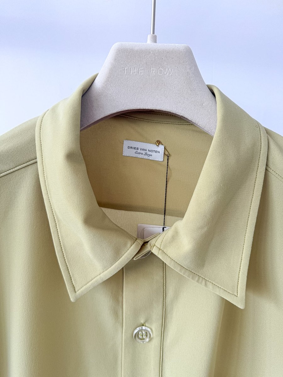 Dries Van Noten Hele Pistachio Green Oversized Polo Shirt - Imagen 4