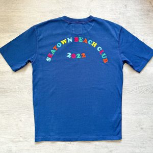 Drake's Seatown Beach Club 2022 Blue Hiking Tee Shirt