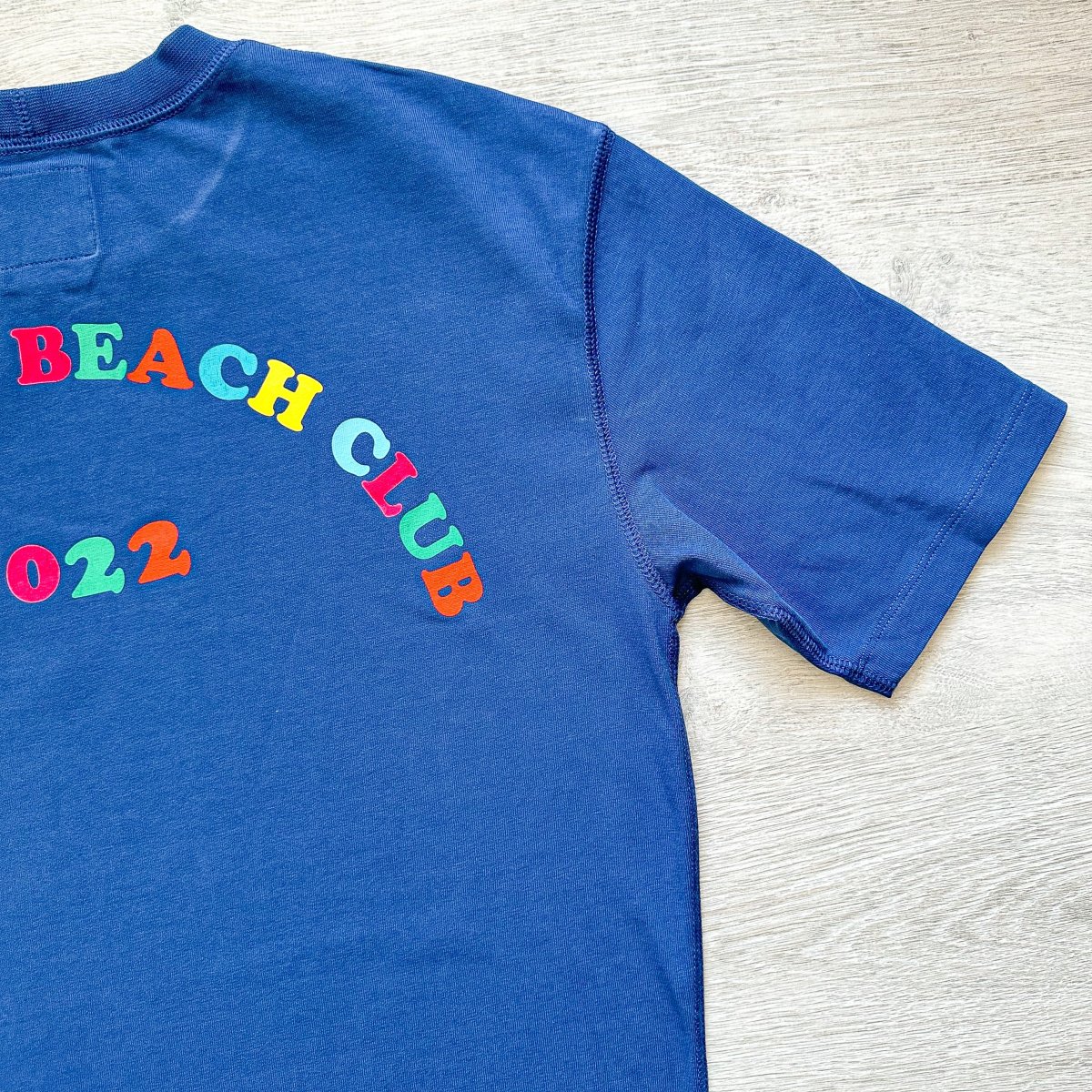 Drake's Seatown Beach Club 2022 Blue Hiking Tee Shirt - Imagen 7