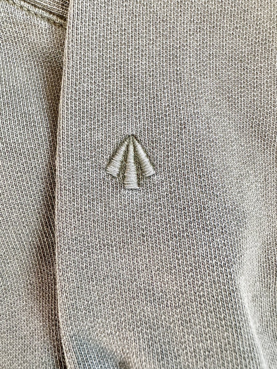 Nigel Cabourn Green Embroidered Arrow Zip Hoodie Jacket - Imagen 5