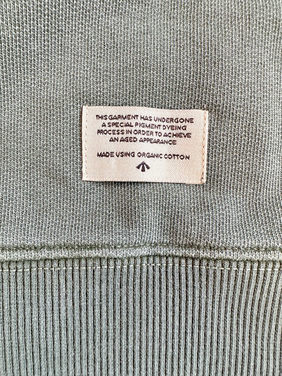 Nigel Cabourn Green Embroidered Arrow Zip Hoodie Jacket - Imagen 8