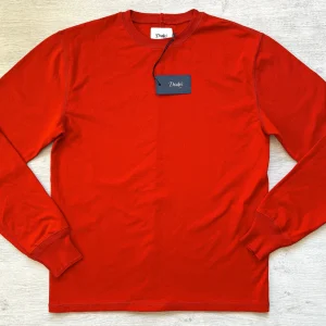 Drake's Red Long Sleeve Hiking Tee Shirt