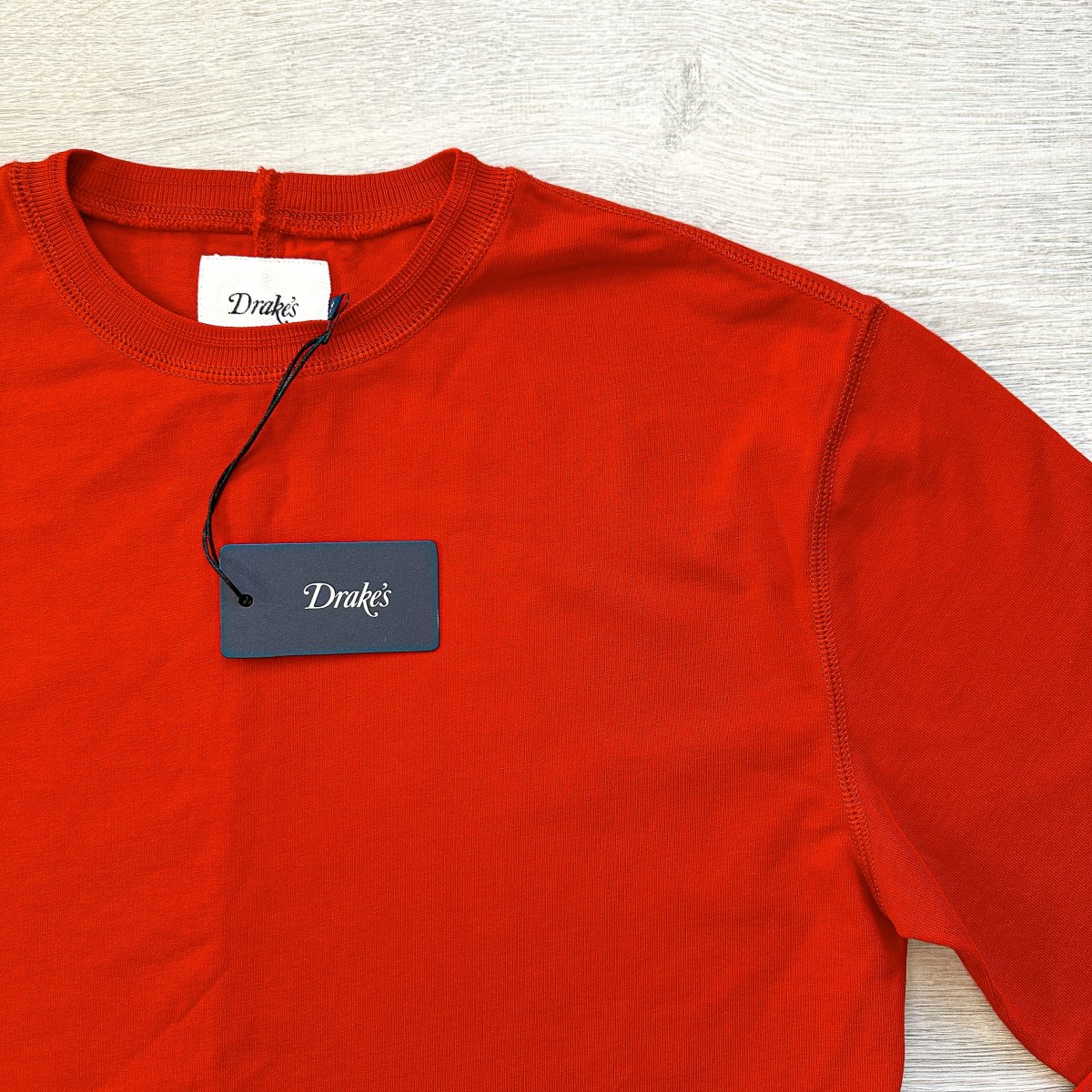 Drake's Red Long Sleeve Hiking Tee Shirt - Imagen 8