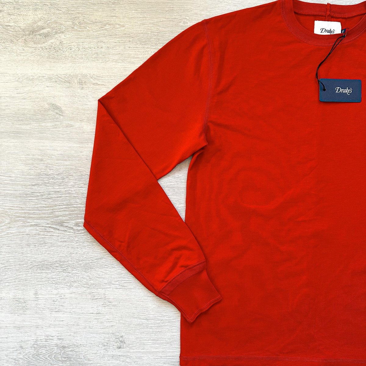 Drake's Red Long Sleeve Hiking Tee Shirt - Imagen 5