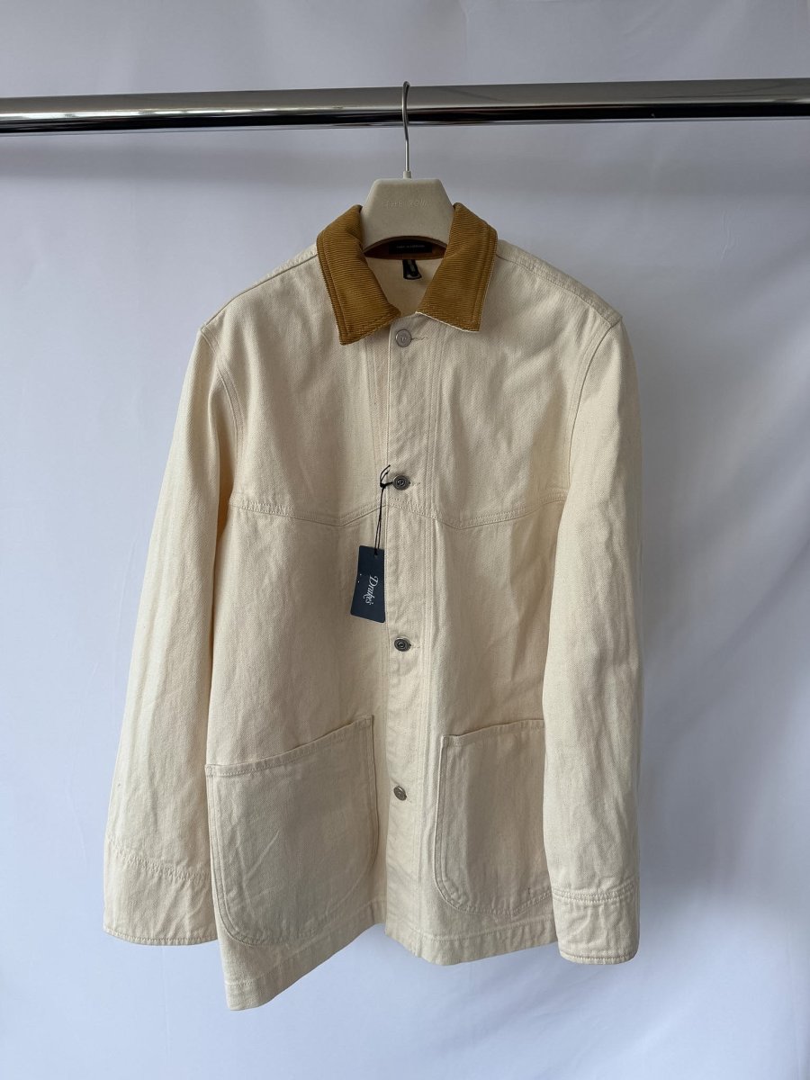 Drake's Western Chore Jacket Ecru - Imagen 6
