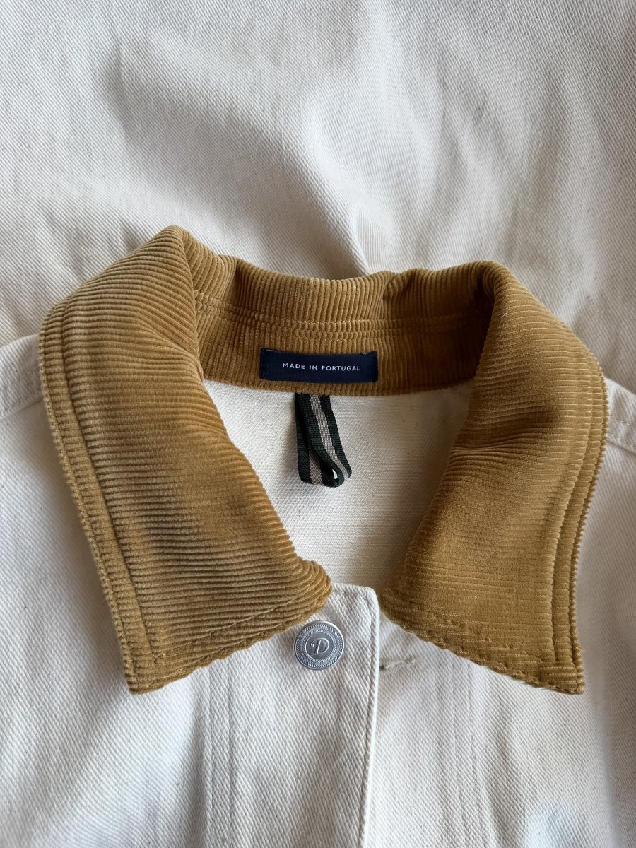 Drake's Western Chore Jacket Ecru - Imagen 9