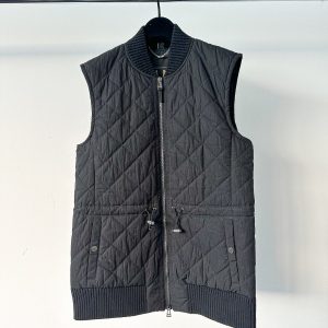 Belstaff Black Quilted Gilet Jacket