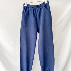 Drake's Navy Cotton Jogging Bottoms