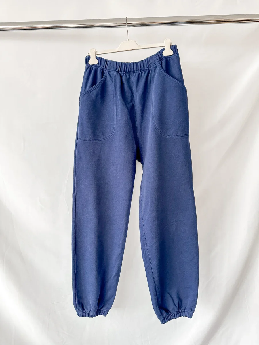 Drake's Navy Cotton Jogging Bottoms - Imagen 2