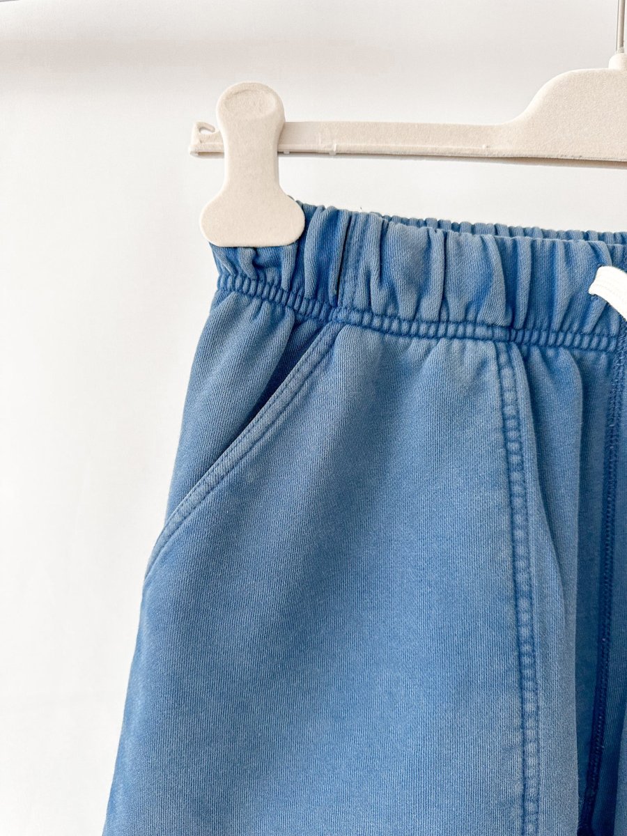 Drake's Acid Blue Cotton Drawstring Jogger Shorts - Imagen 4