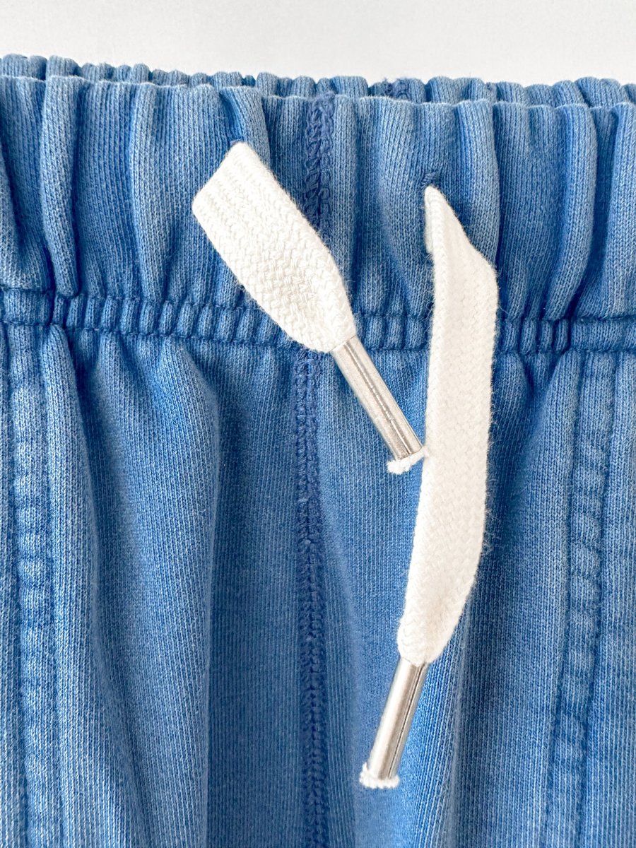Drake's Acid Blue Cotton Drawstring Jogger Shorts - Imagen 5