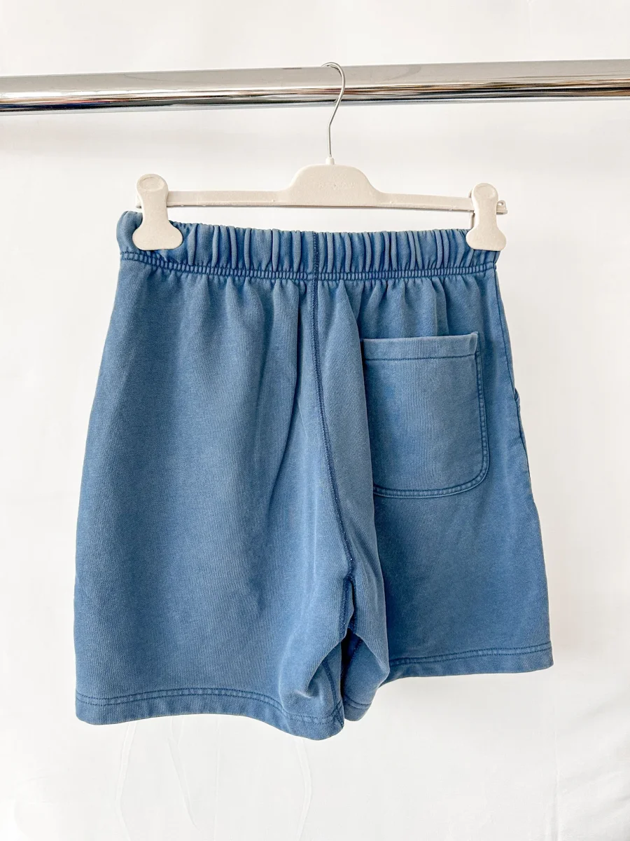 Drake's Acid Blue Cotton Drawstring Jogger Shorts - Imagen 3