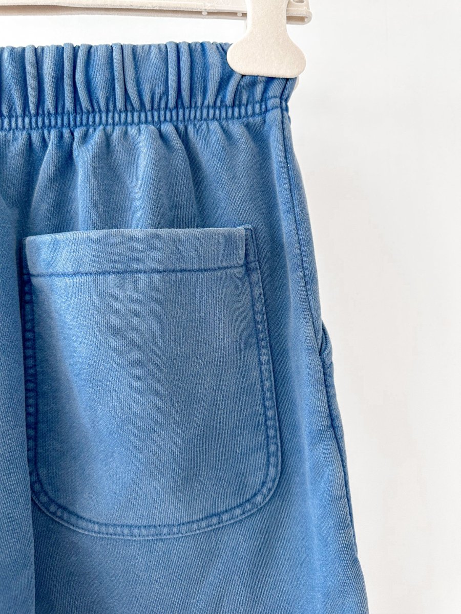 Drake's Acid Blue Cotton Drawstring Jogger Shorts - Imagen 6