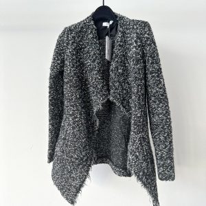IRO Boucle Campi Drape Knit Jacket