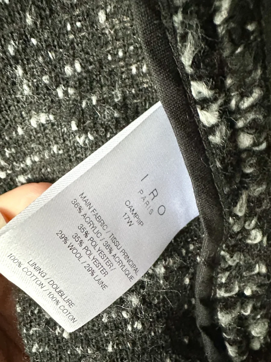 IRO Boucle Campi Drape Knit Jacket - Imagen 5