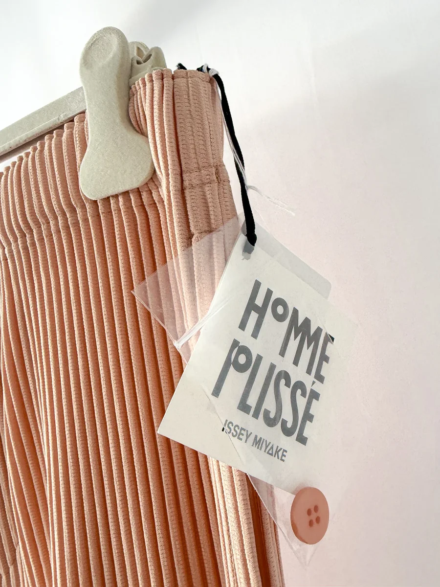 Issey Miyake Pleats Please Peach Shorts - Imagen 5