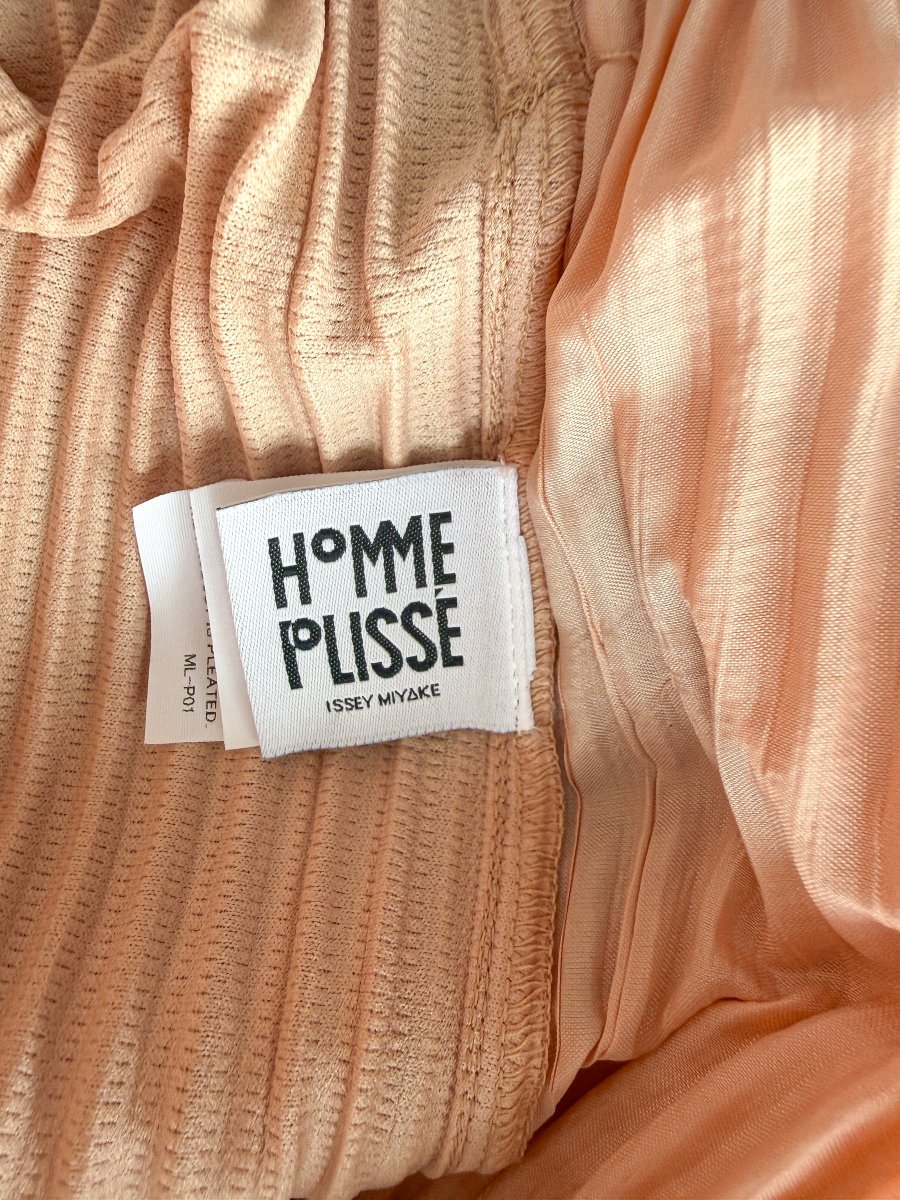 Issey Miyake Pleats Please Peach Shorts - Imagen 7