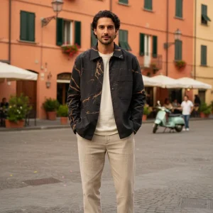 Barena Cotton Canvas Over Shirt Jacket In Black
