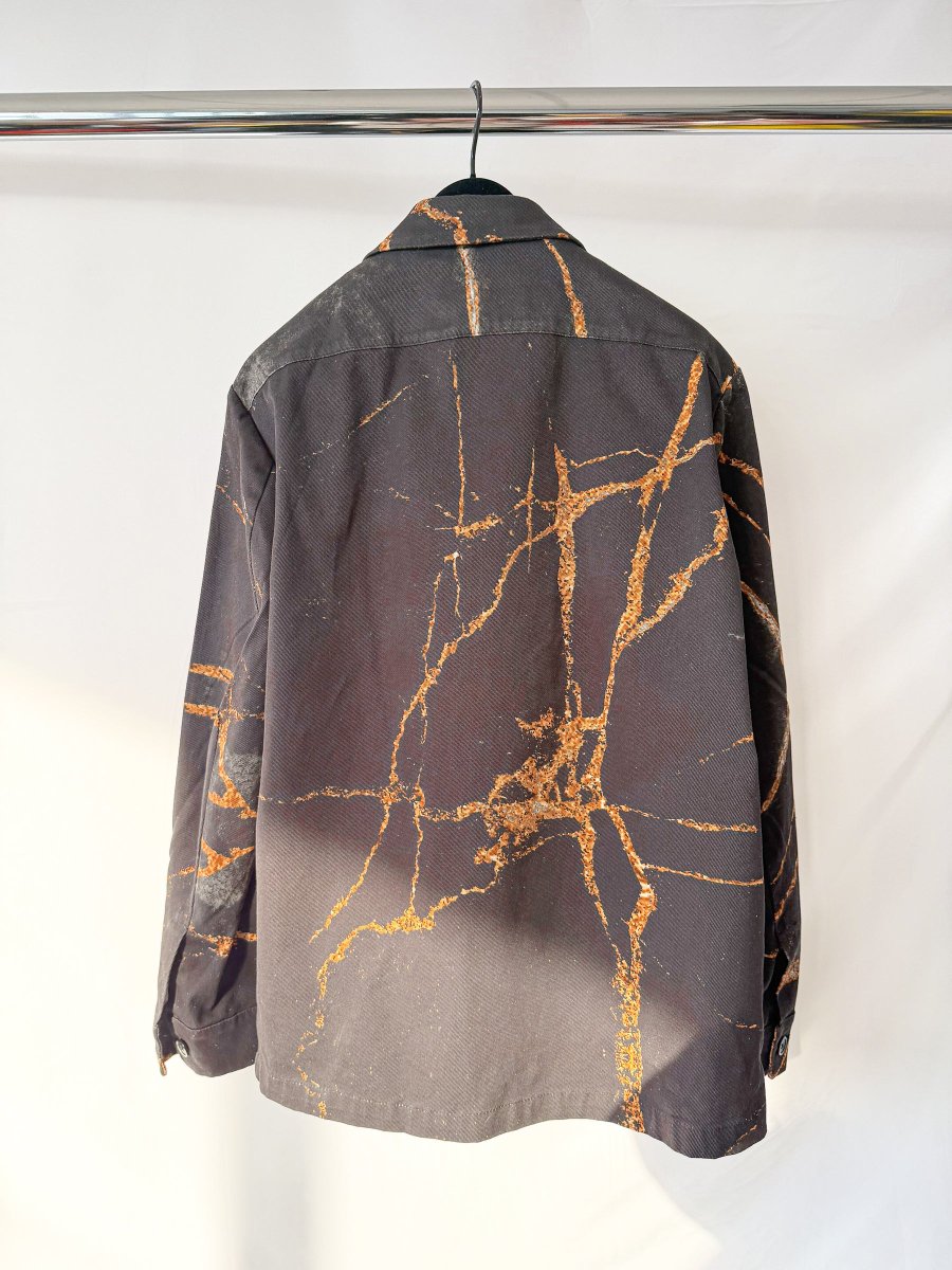 Barena Cotton Canvas Over Shirt Jacket In Black - Imagen 9