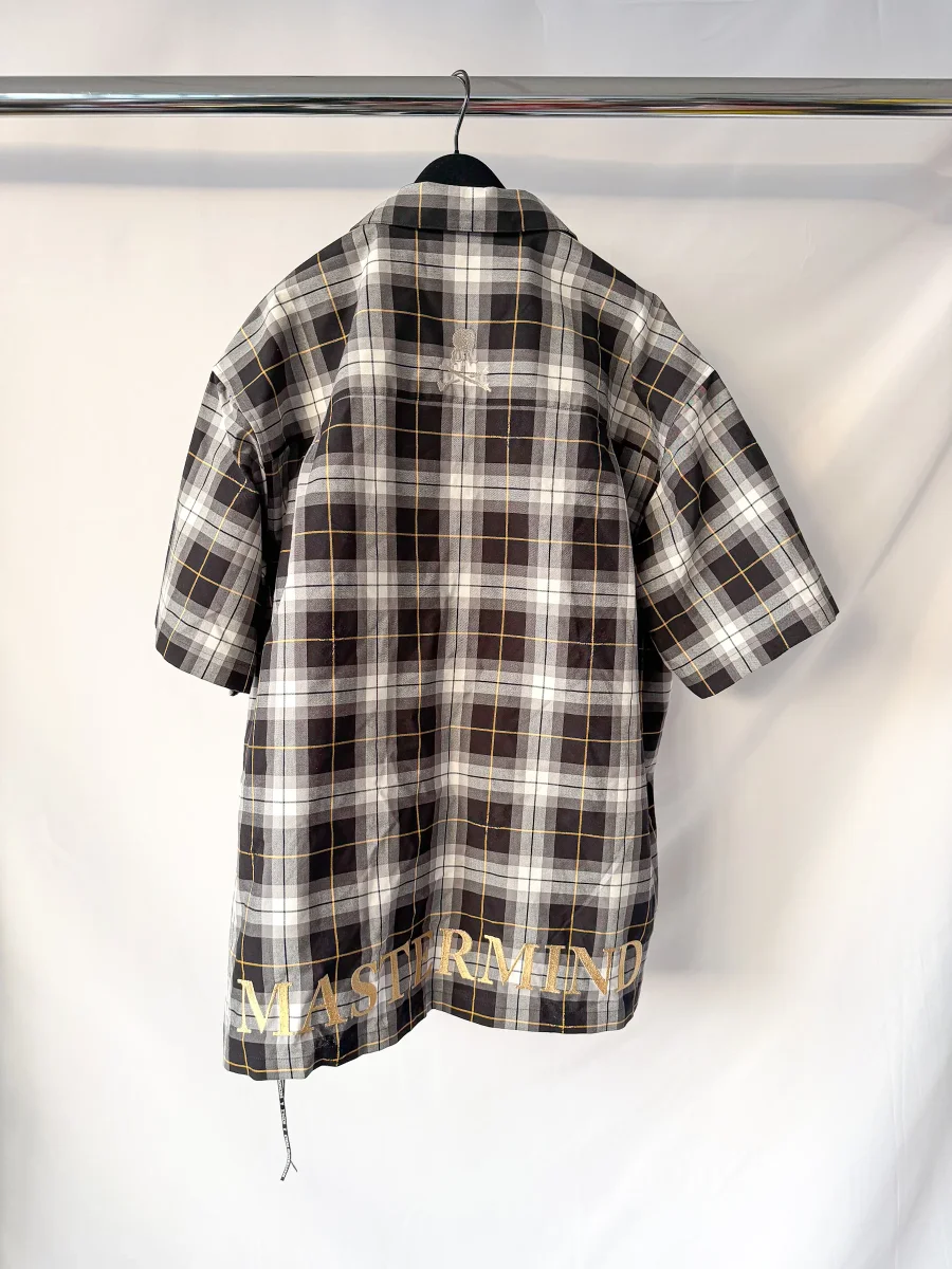 Mastermind World Grey Checked Oversized Shirt Overshirt - Imagen 3