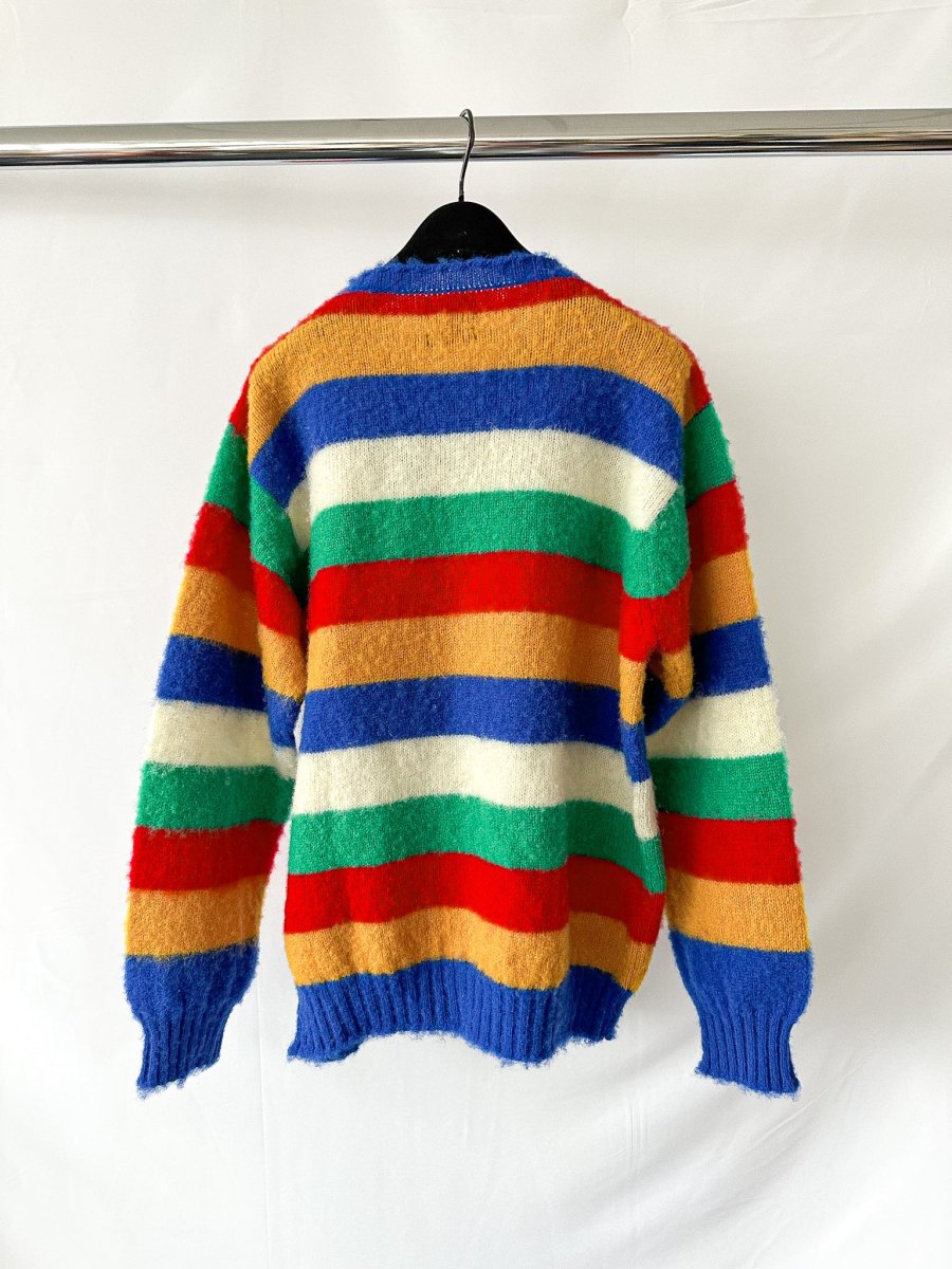 Drake's Shetland Jumper In Multi Coloured Stripe - Imagen 3