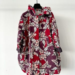 Moncler Astrophy Floral Jacket Burgundy