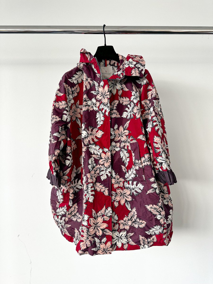 Moncler Astrophy Floral Jacket Burgundy