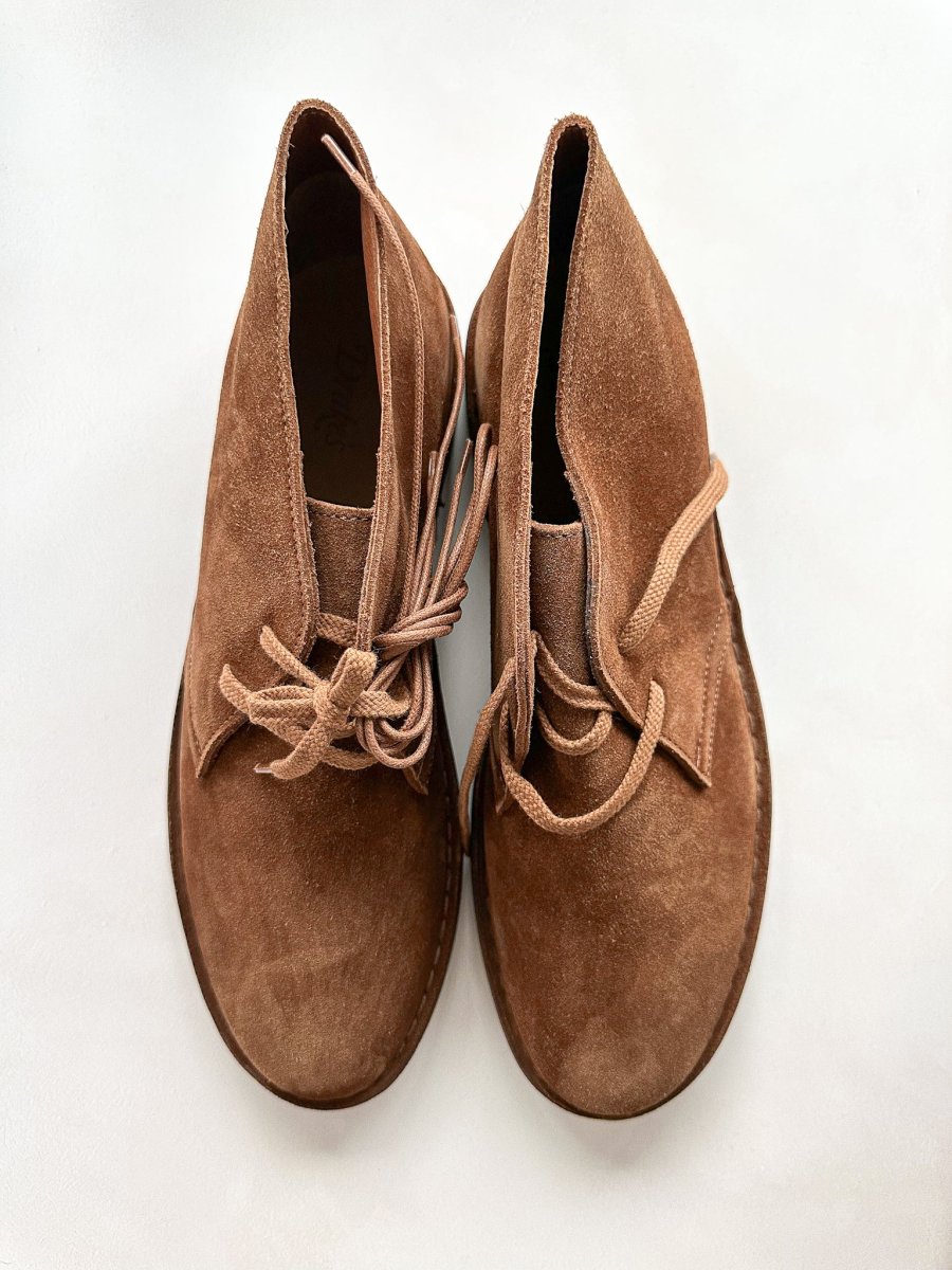 Drake's Clifford Desert Boot Tobacco Roughout Suede with Rubber Sole - Imagen 5