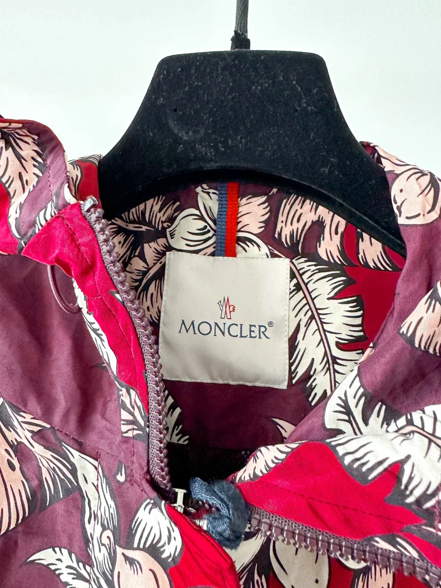 Moncler Astrophy Floral Jacket Burgundy - Imagen 4