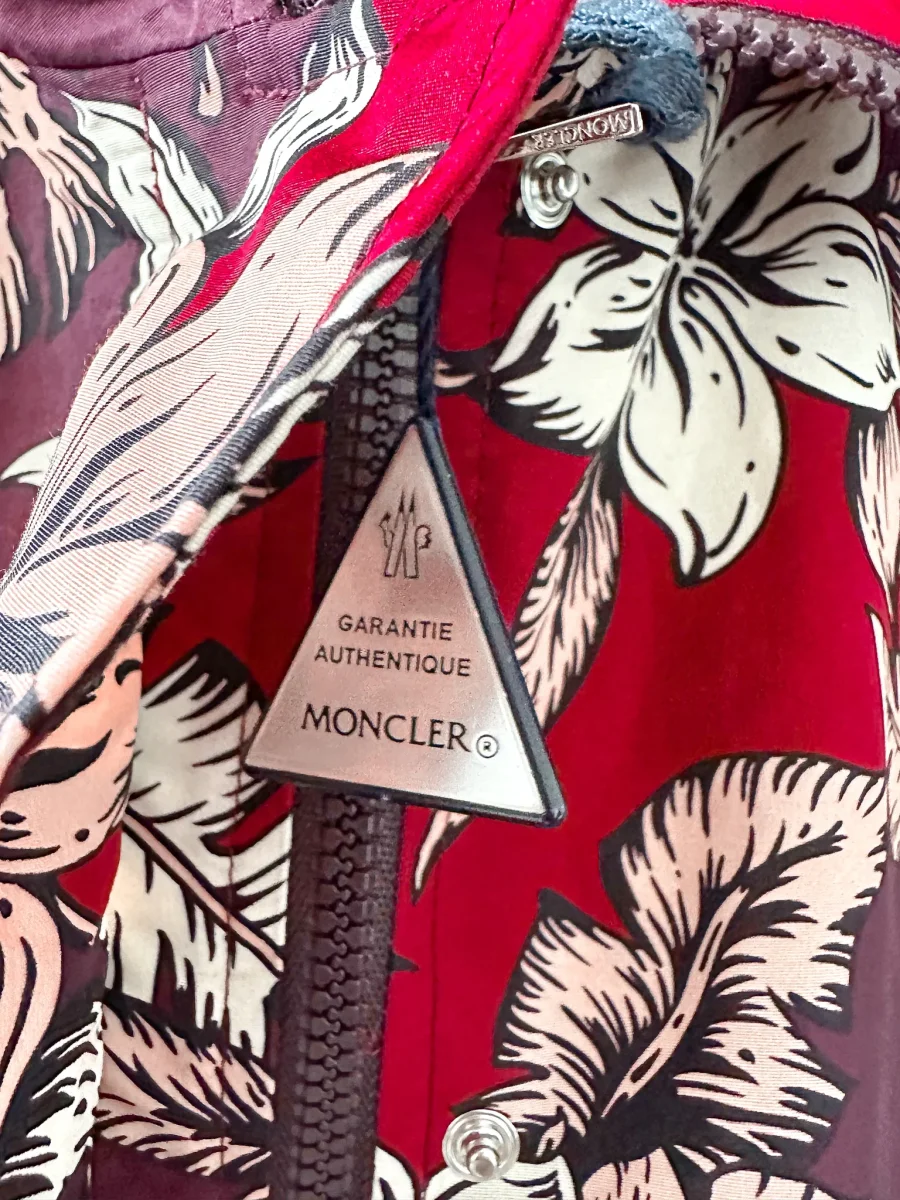 Moncler Astrophy Floral Jacket Burgundy - Imagen 6