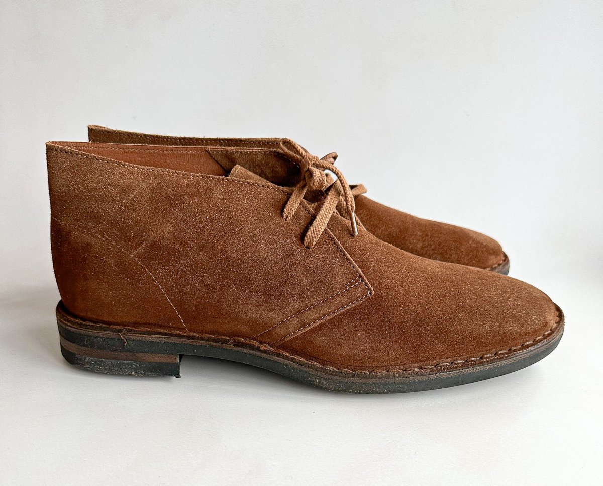 Drake's Clifford Desert Boot Tobacco Roughout Suede with Rubber Sole - Imagen 4