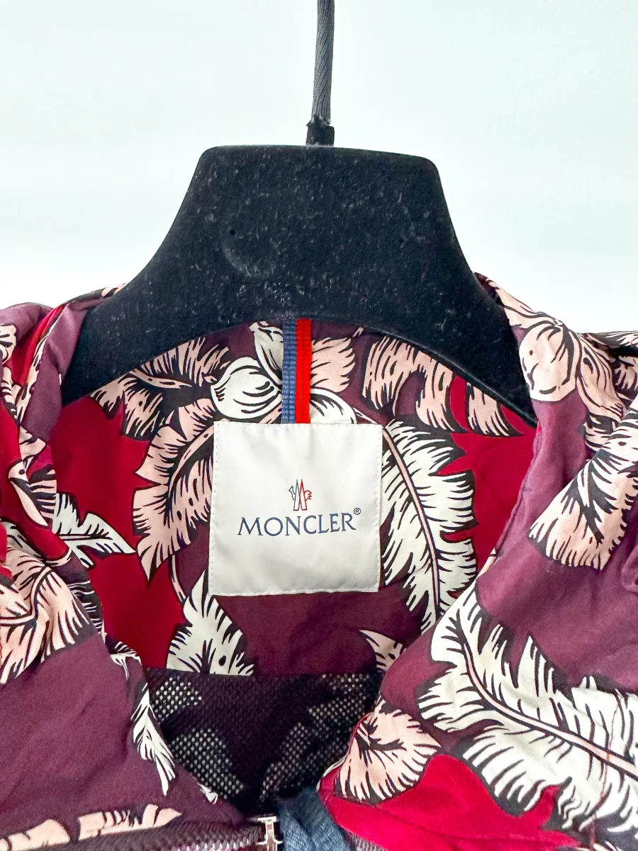 Moncler Astrophy Floral Jacket Burgundy - Imagen 8