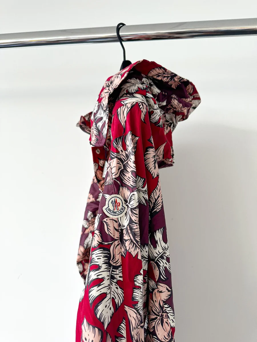 Moncler Astrophy Floral Jacket Burgundy - Imagen 9
