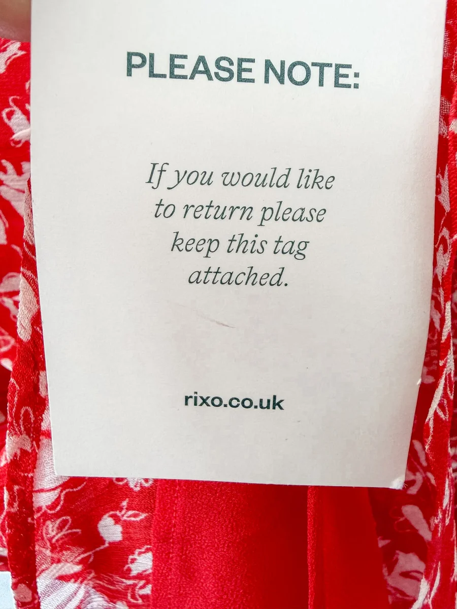 Rixo London Bowie Red Floral Print Woven Mini Dress (Plus Size) - Imagen 9