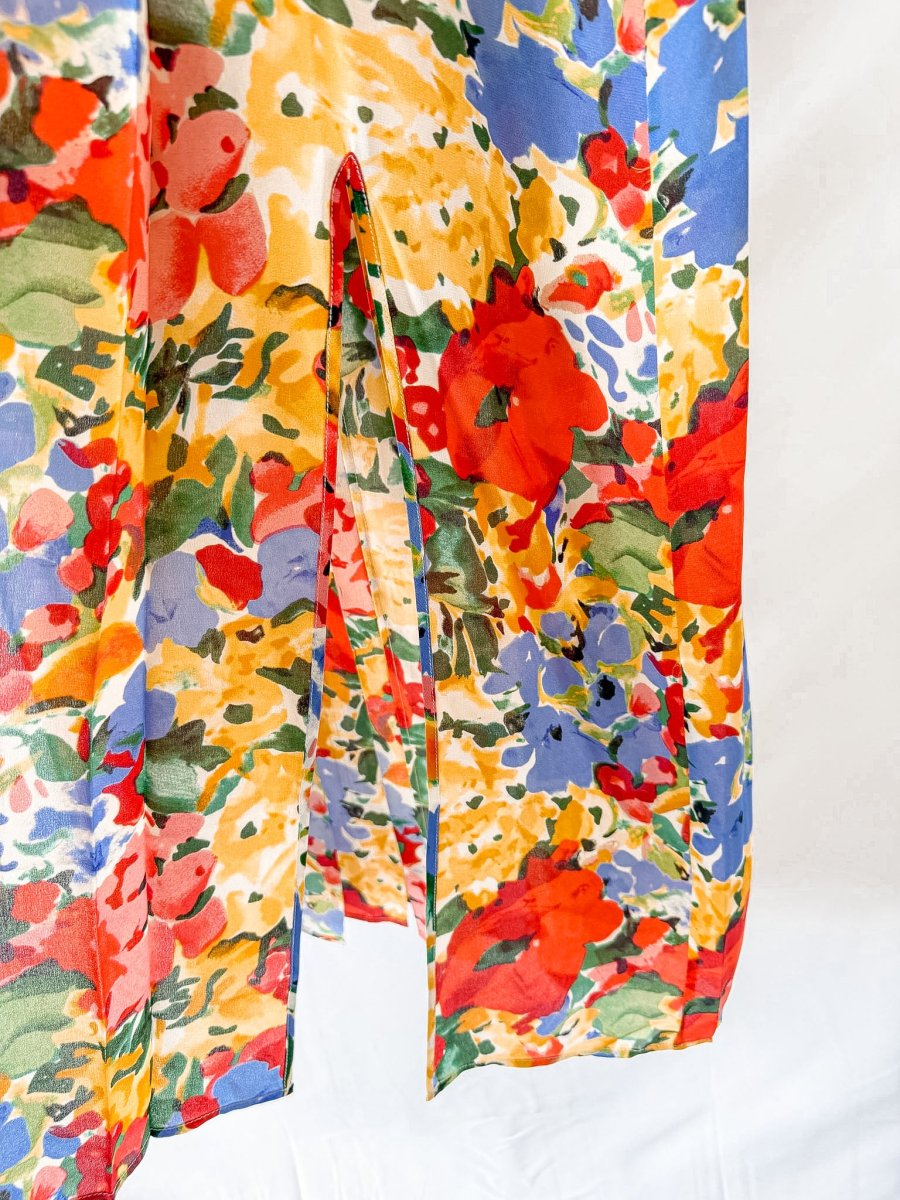 Rixo London Camellia Floral Print Long Sleeve Crepe Midi Dress - Imagen 7